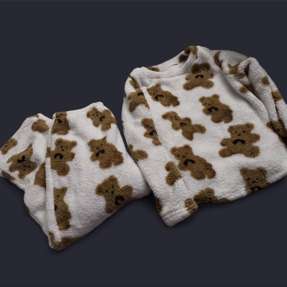 Cozy Teddy Bear Print Set